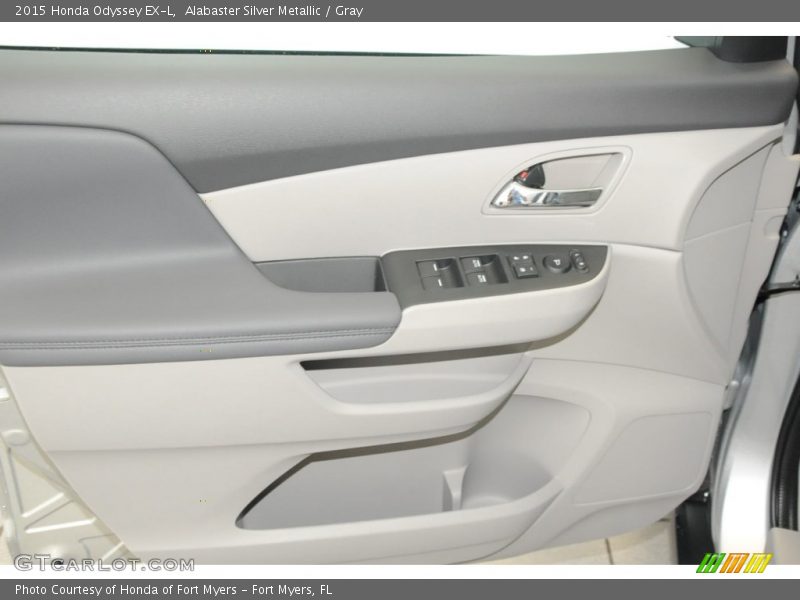 Alabaster Silver Metallic / Gray 2015 Honda Odyssey EX-L