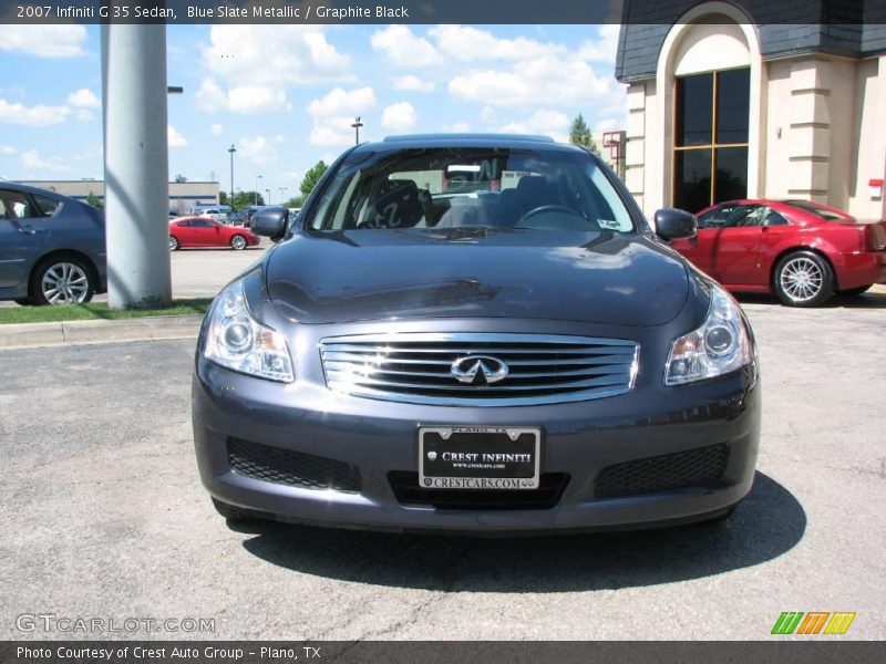 Blue Slate Metallic / Graphite Black 2007 Infiniti G 35 Sedan
