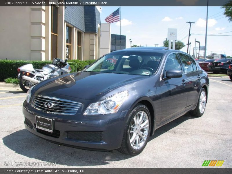 Blue Slate Metallic / Graphite Black 2007 Infiniti G 35 Sedan