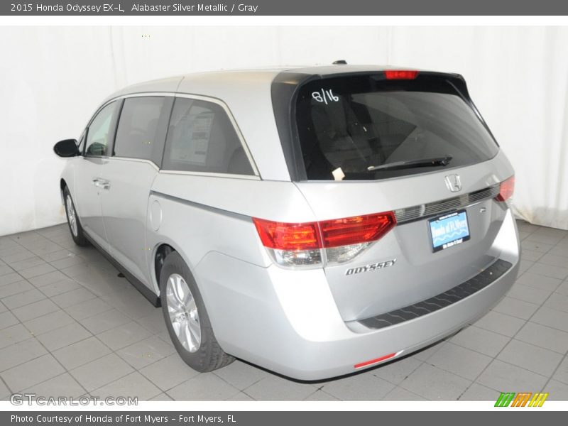 Alabaster Silver Metallic / Gray 2015 Honda Odyssey EX-L