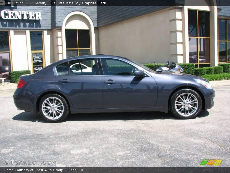 Blue Slate Metallic / Graphite Black 2007 Infiniti G 35 Sedan