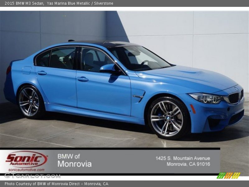 Yas Marina Blue Metallic / Silverstone 2015 BMW M3 Sedan