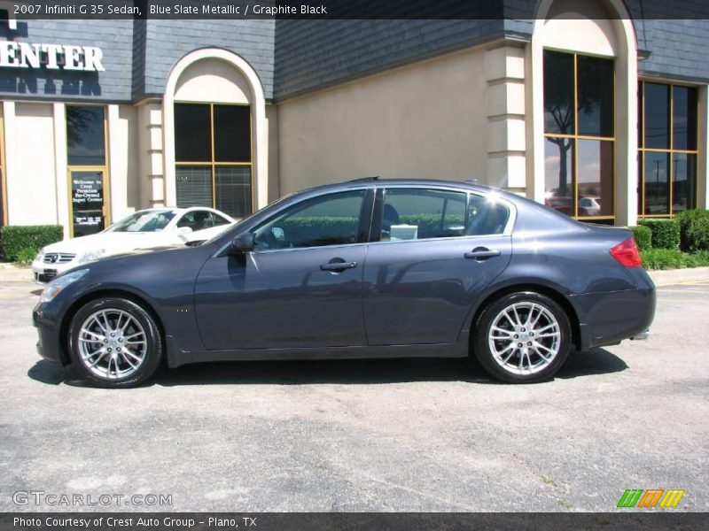 Blue Slate Metallic / Graphite Black 2007 Infiniti G 35 Sedan