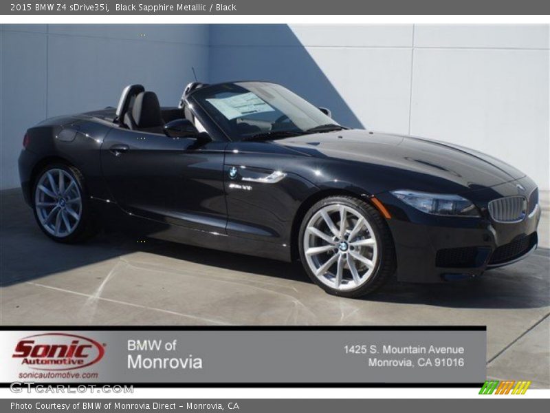 Black Sapphire Metallic / Black 2015 BMW Z4 sDrive35i