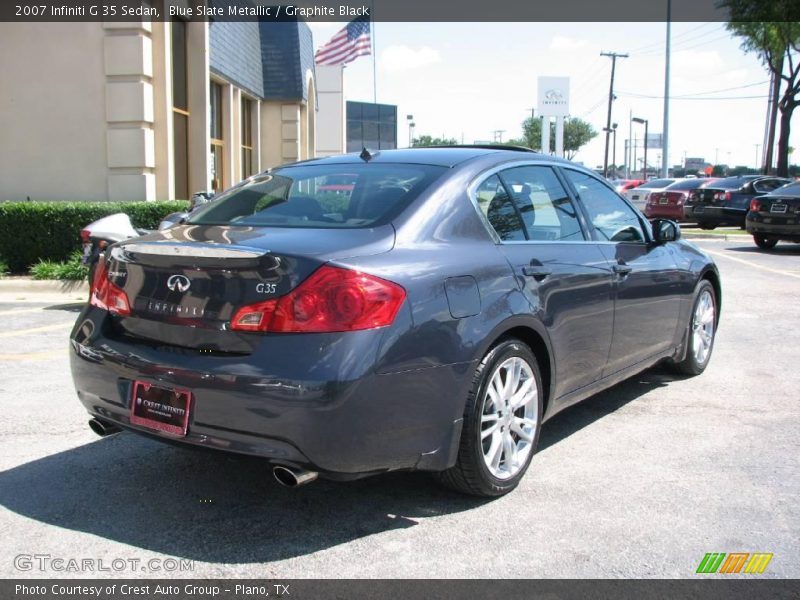 Blue Slate Metallic / Graphite Black 2007 Infiniti G 35 Sedan
