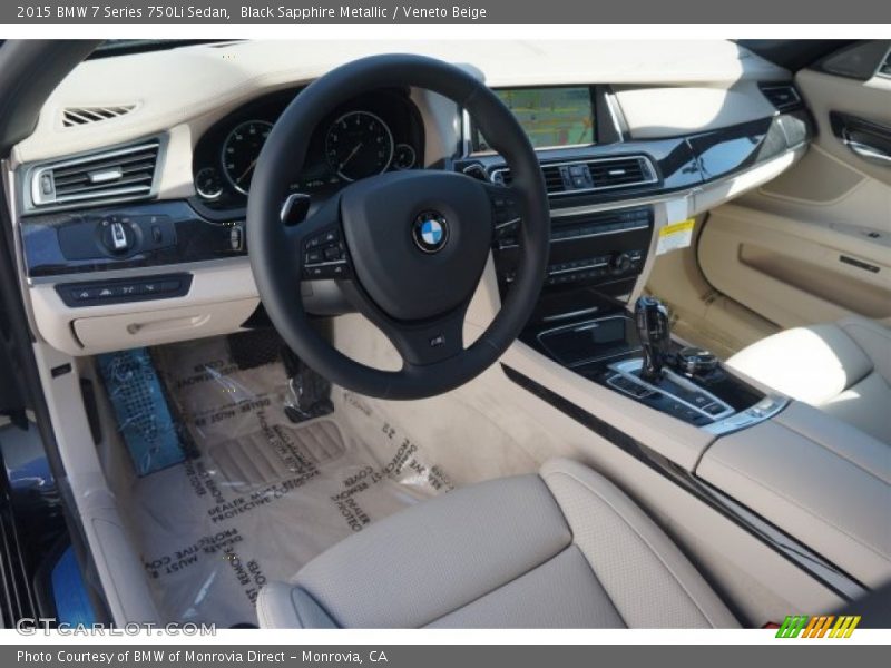 Veneto Beige Interior - 2015 7 Series 750Li Sedan 