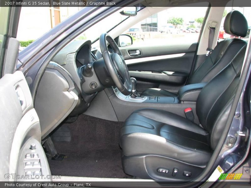 Blue Slate Metallic / Graphite Black 2007 Infiniti G 35 Sedan