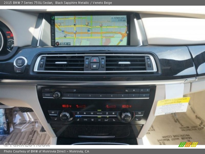 Black Sapphire Metallic / Veneto Beige 2015 BMW 7 Series 750Li Sedan