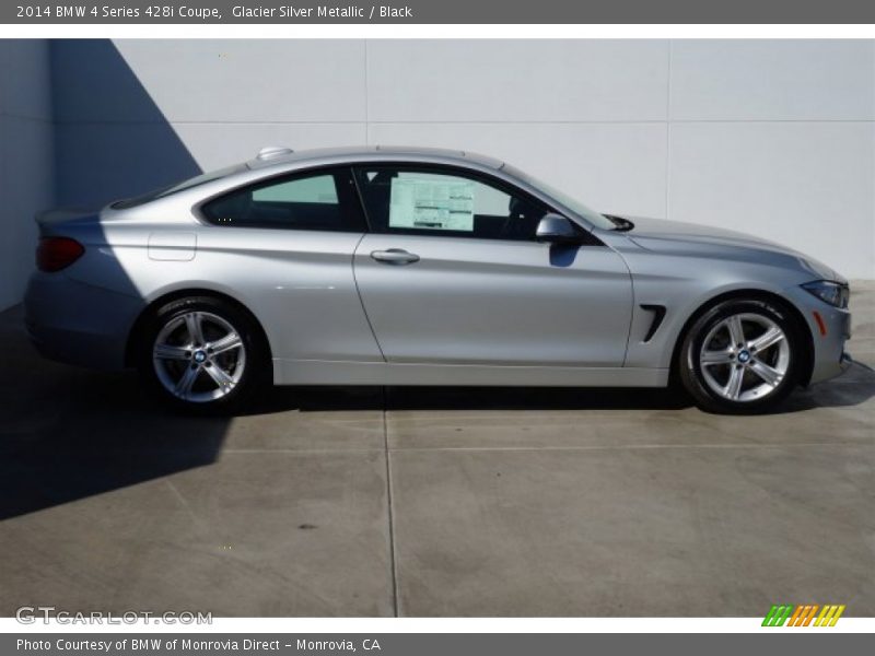 Glacier Silver Metallic / Black 2014 BMW 4 Series 428i Coupe