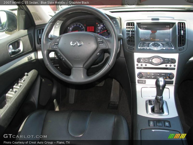Blue Slate Metallic / Graphite Black 2007 Infiniti G 35 Sedan