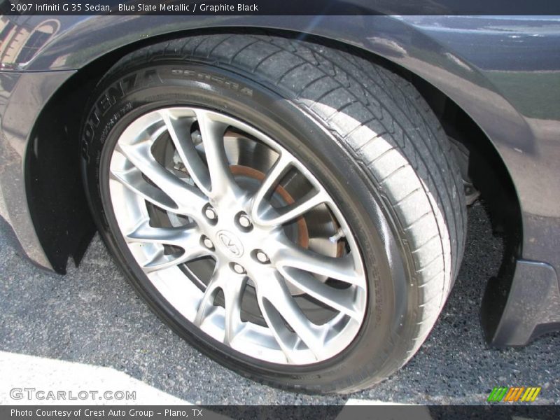 Blue Slate Metallic / Graphite Black 2007 Infiniti G 35 Sedan