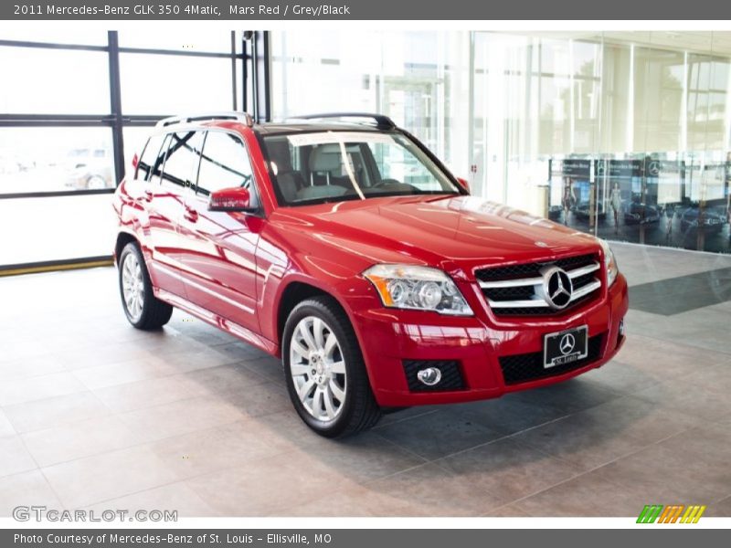Mars Red / Grey/Black 2011 Mercedes-Benz GLK 350 4Matic