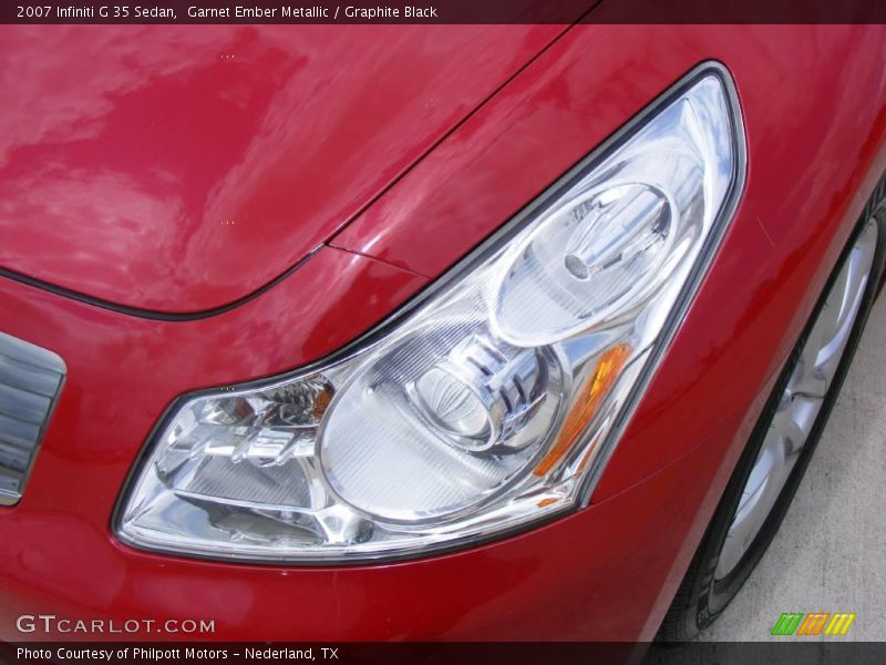 Garnet Ember Metallic / Graphite Black 2007 Infiniti G 35 Sedan