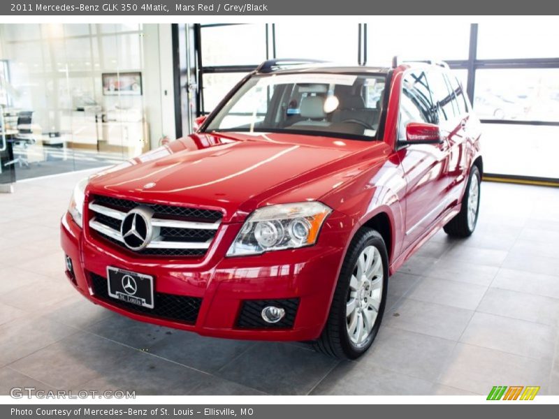Mars Red / Grey/Black 2011 Mercedes-Benz GLK 350 4Matic