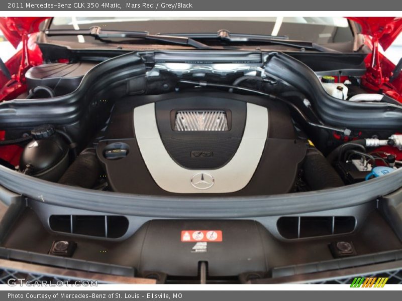 Mars Red / Grey/Black 2011 Mercedes-Benz GLK 350 4Matic