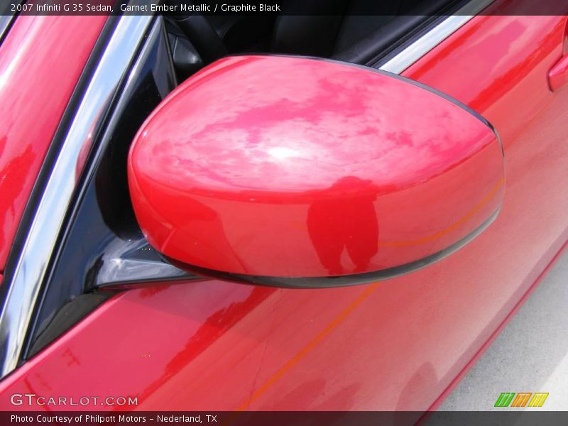 Garnet Ember Metallic / Graphite Black 2007 Infiniti G 35 Sedan