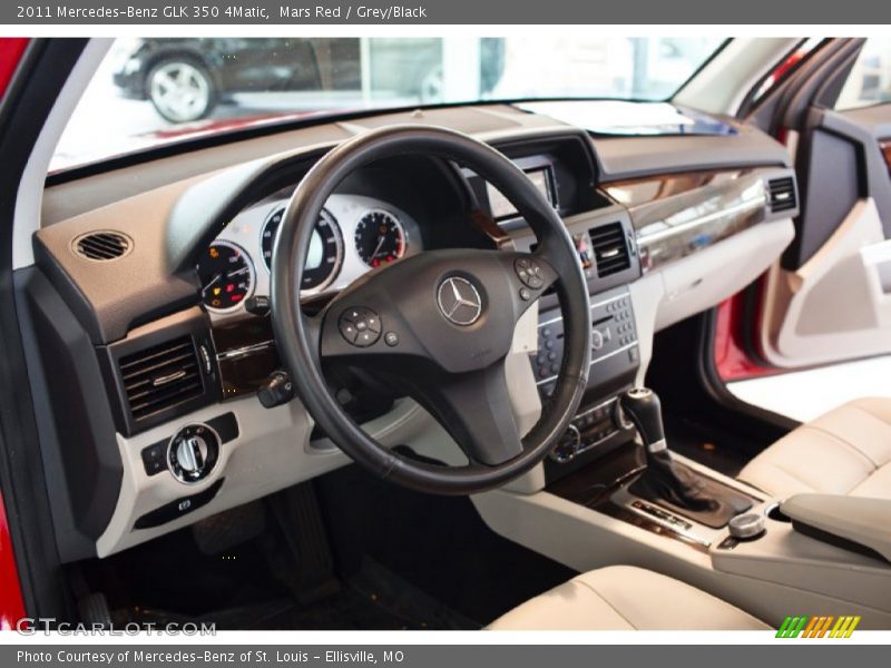 Mars Red / Grey/Black 2011 Mercedes-Benz GLK 350 4Matic