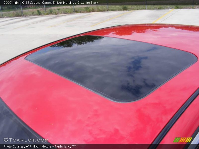 Garnet Ember Metallic / Graphite Black 2007 Infiniti G 35 Sedan