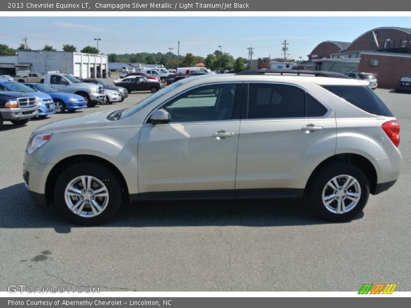 Champagne Silver Metallic / Light Titanium/Jet Black 2013 Chevrolet Equinox LT