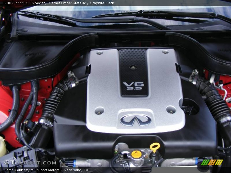 Garnet Ember Metallic / Graphite Black 2007 Infiniti G 35 Sedan