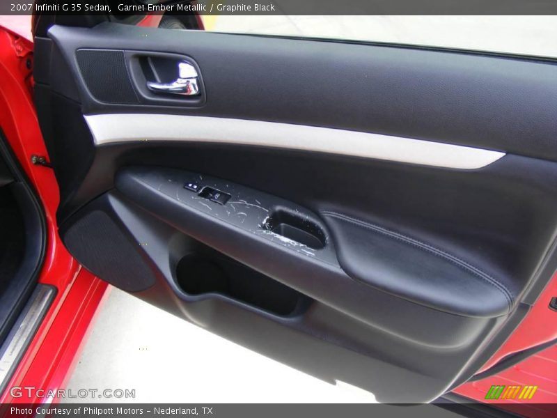 Garnet Ember Metallic / Graphite Black 2007 Infiniti G 35 Sedan