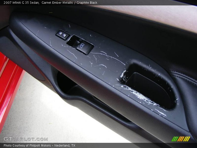 Garnet Ember Metallic / Graphite Black 2007 Infiniti G 35 Sedan