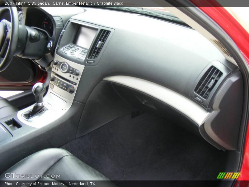 Garnet Ember Metallic / Graphite Black 2007 Infiniti G 35 Sedan