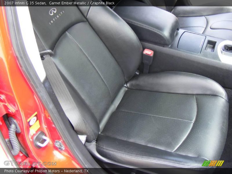 Garnet Ember Metallic / Graphite Black 2007 Infiniti G 35 Sedan
