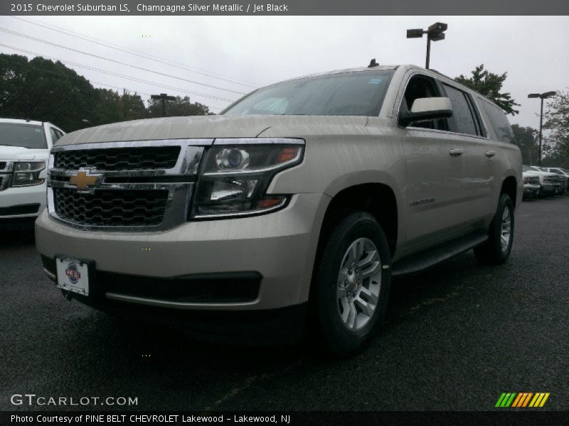 Champagne Silver Metallic / Jet Black 2015 Chevrolet Suburban LS