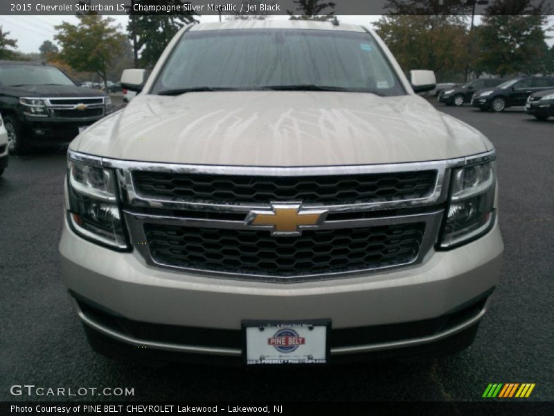 Champagne Silver Metallic / Jet Black 2015 Chevrolet Suburban LS