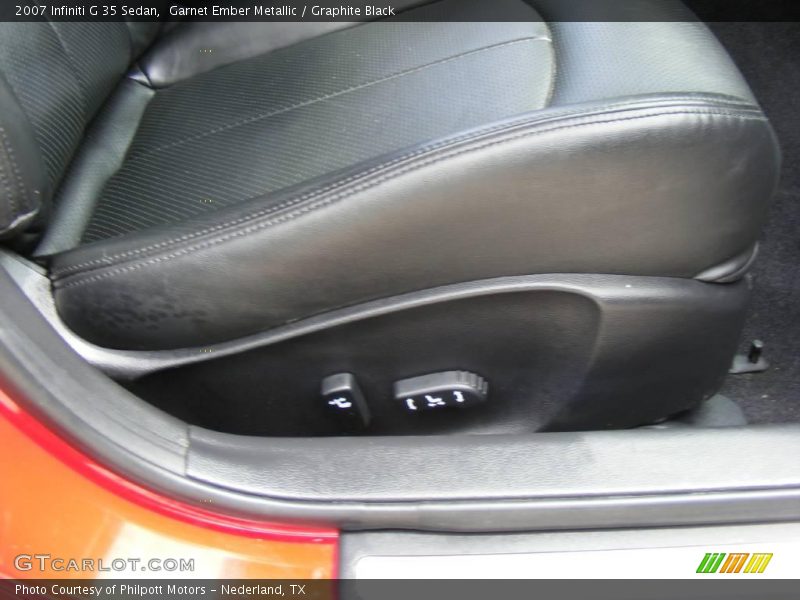 Garnet Ember Metallic / Graphite Black 2007 Infiniti G 35 Sedan