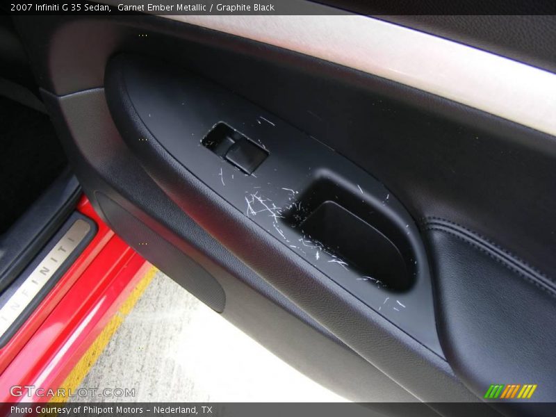 Garnet Ember Metallic / Graphite Black 2007 Infiniti G 35 Sedan