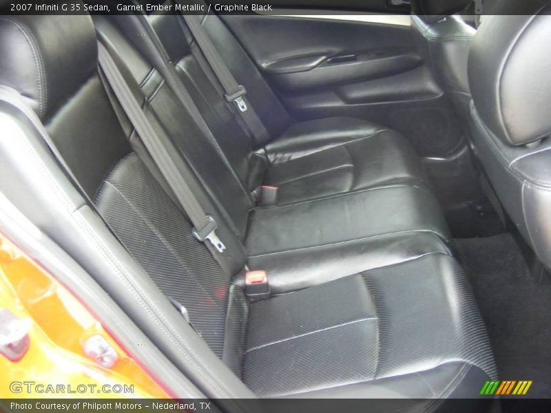 Garnet Ember Metallic / Graphite Black 2007 Infiniti G 35 Sedan