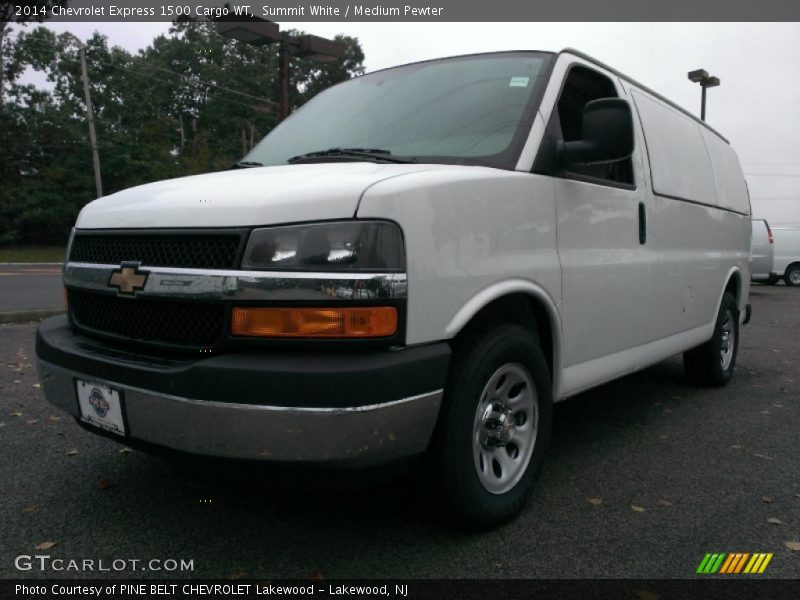 Summit White / Medium Pewter 2014 Chevrolet Express 1500 Cargo WT