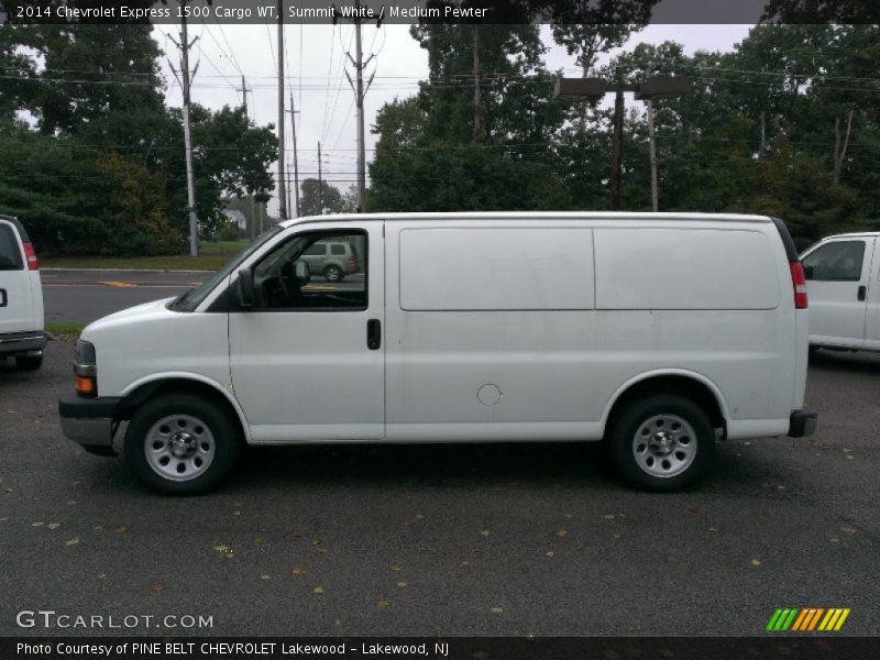 Summit White / Medium Pewter 2014 Chevrolet Express 1500 Cargo WT