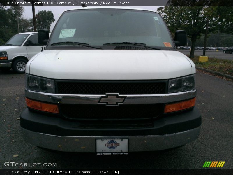 Summit White / Medium Pewter 2014 Chevrolet Express 1500 Cargo WT