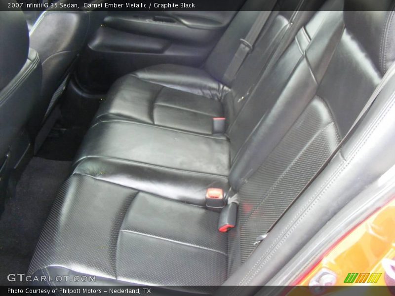 Garnet Ember Metallic / Graphite Black 2007 Infiniti G 35 Sedan
