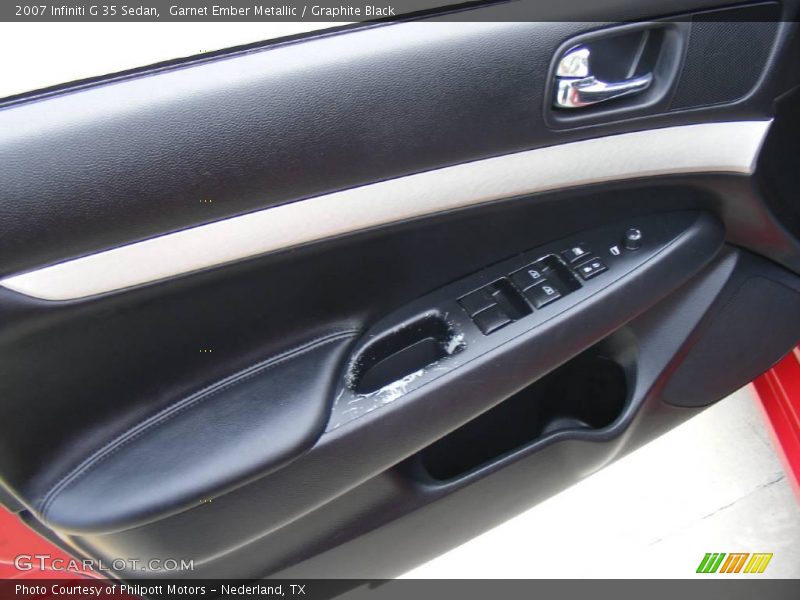Garnet Ember Metallic / Graphite Black 2007 Infiniti G 35 Sedan