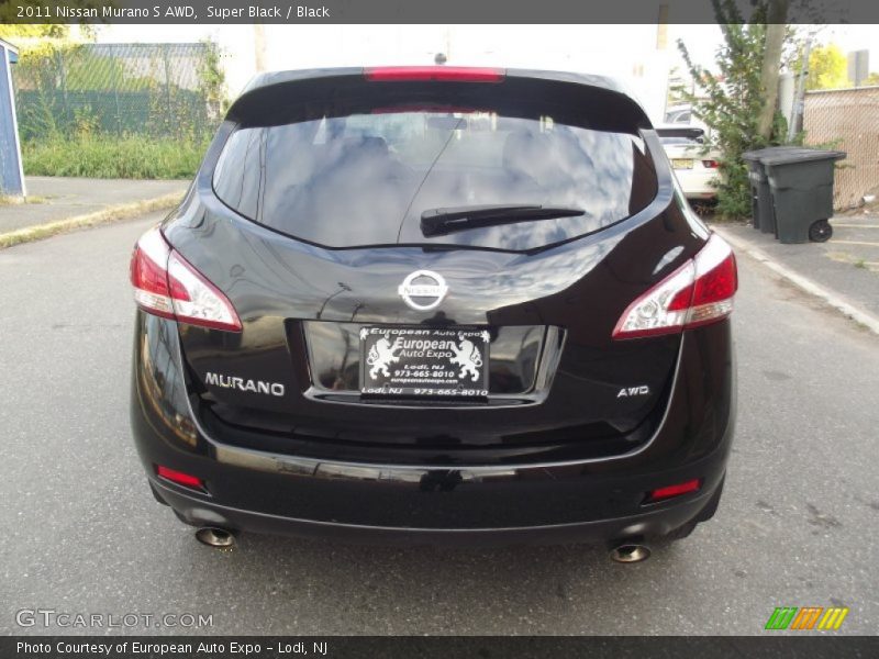 Super Black / Black 2011 Nissan Murano S AWD