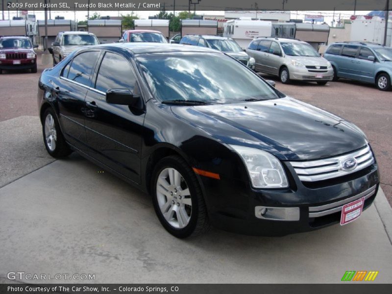 Tuxedo Black Metallic / Camel 2009 Ford Fusion SEL