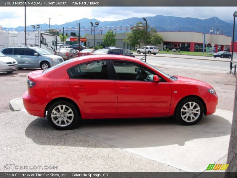 True Red / Black 2008 Mazda MAZDA3 i Sport Sedan