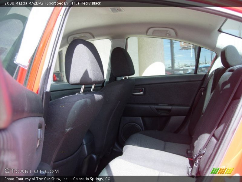 True Red / Black 2008 Mazda MAZDA3 i Sport Sedan