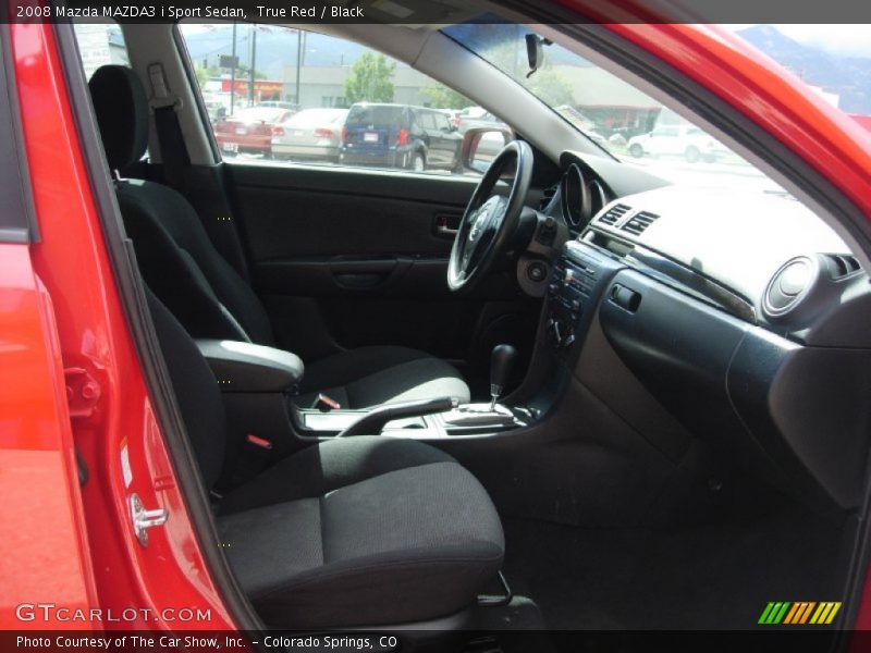 True Red / Black 2008 Mazda MAZDA3 i Sport Sedan