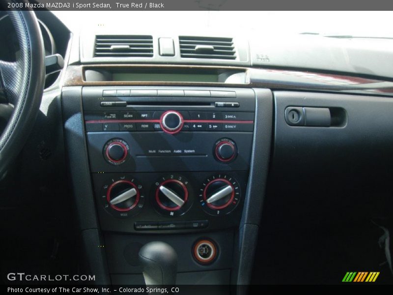 True Red / Black 2008 Mazda MAZDA3 i Sport Sedan