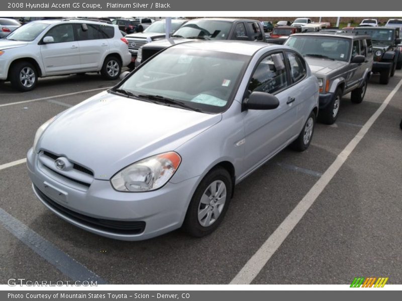 Front 3/4 View of 2008 Accent GS Coupe