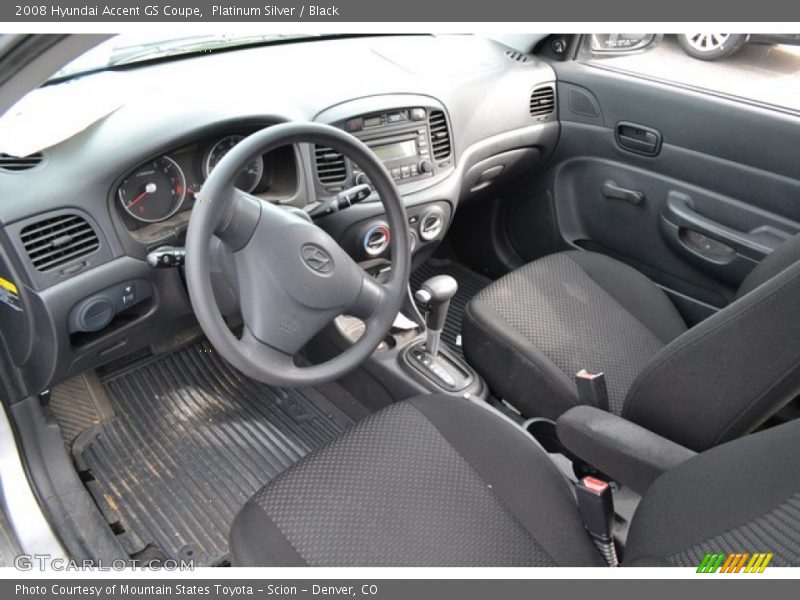  2008 Accent GS Coupe Black Interior