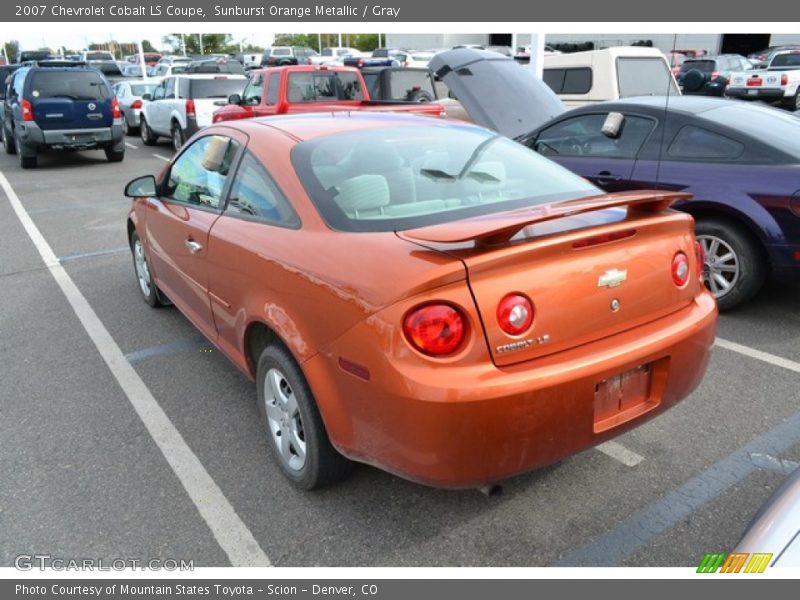 Sunburst Orange Metallic / Gray 2007 Chevrolet Cobalt LS Coupe