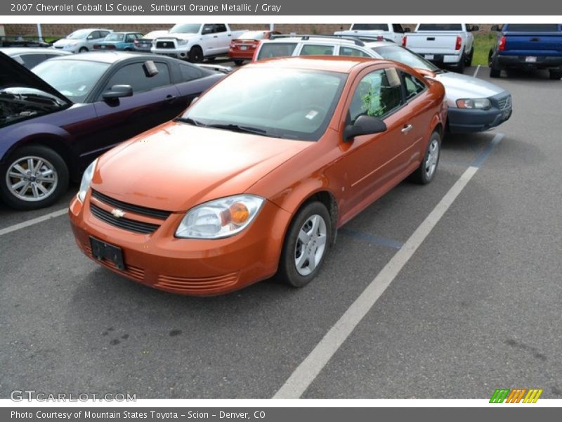 Sunburst Orange Metallic / Gray 2007 Chevrolet Cobalt LS Coupe