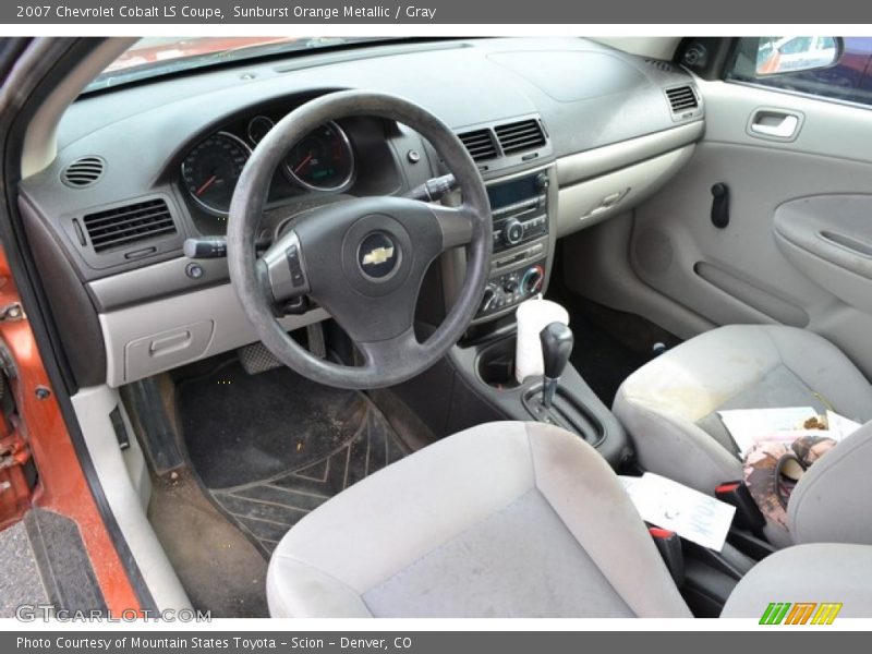 Sunburst Orange Metallic / Gray 2007 Chevrolet Cobalt LS Coupe