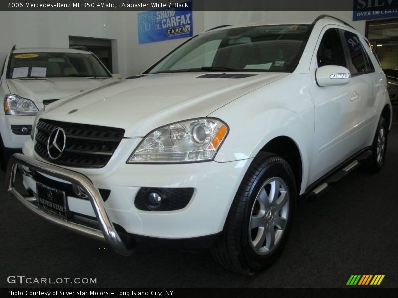 Alabaster White / Black 2006 Mercedes-Benz ML 350 4Matic